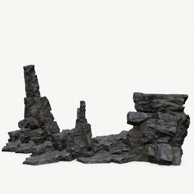 Rocce della scogliera Modello 3D .c4d .max .obj .3ds .fbx .stl .blend 