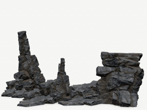 Cliff rocks 3D Model