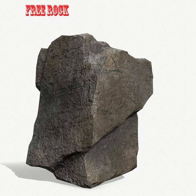 Free Rock Modelo 3D .c4d .max .obj .3ds .fbx .stl .blend 