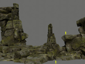Cliff rocks 3Dモデル