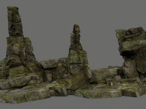 Cliff rocks 3Dモデル