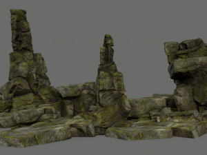 Skały klifowe Model 3D