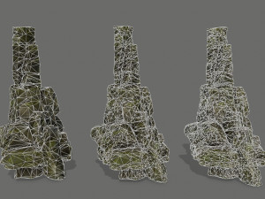Cliff rocks 3Dモデル