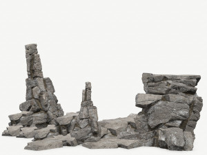 Cliff rocks 3D Model