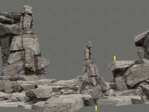 Cliff rocks 3D 모델