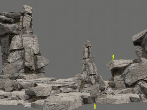 Cliff rocks 3D Model