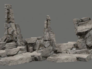 Cliff rocks 3D Model