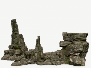 Cliff rocks 3D मॉडल