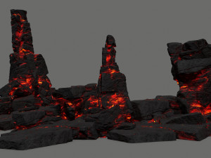 Lava rocks Modelo 3D