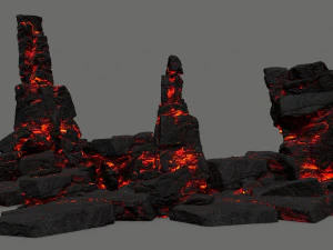 Lava rocks 3D Model