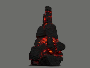 Lava rocks 3D Model