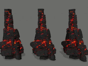 Lava rocks 3D Model