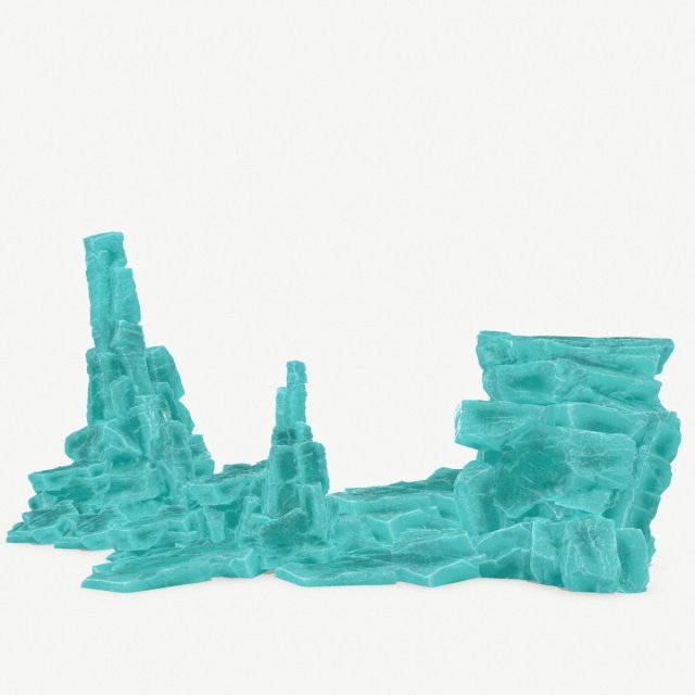 Ice rocks 3Dモデル .c4d .max .obj .3ds .fbx .stl .blend