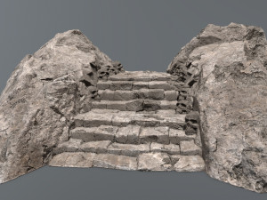 Ruin Stairs Modèle 3D