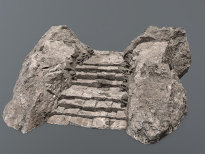 Ruin Stairs Modèle 3D