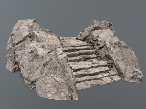 Ruin Stairs Modèle 3D