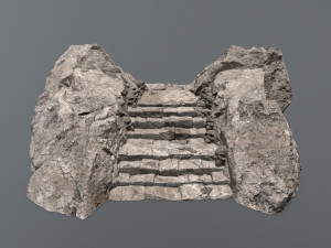 Ruin Stairs Modèle 3D