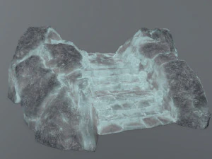 Ruin Stairs 3D Model