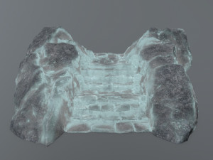 Ruin Stairs Model 3D