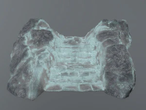 Ruin Stairs 3D Model