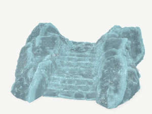 Ice stairs 3D मॉडल