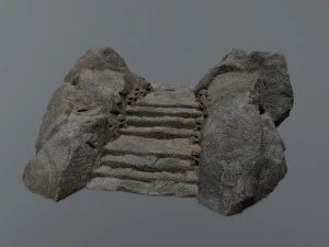 Ruin Stairs 3D Model