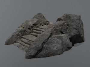 Ruin Stairs Model 3D