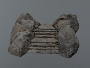 Ruin Stairs Model 3D