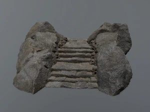 Ruin Stairs 3D Model