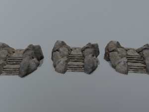 Ruin Stairs Model 3D