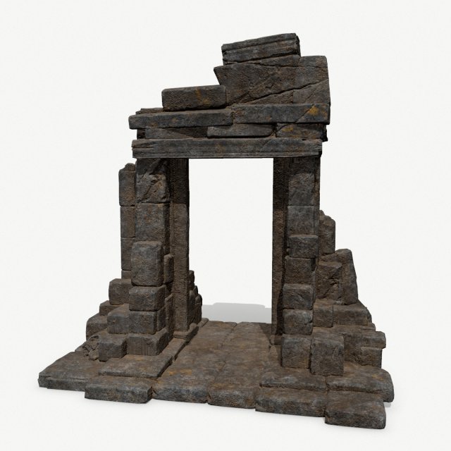 Rock Gate 3D 模型 .c4d .max .obj .3ds .fbx .stl .blend 