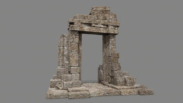 Porta velha Modelo 3D .c4d .max .obj .3ds .fbx .stl .blend 