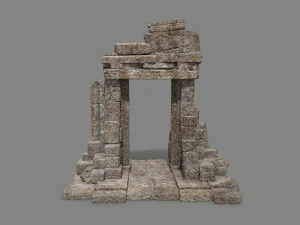 Porta velha Modelo 3D
