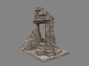 Porta velha Modelo 3D