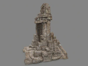 Porta velha Modelo 3D