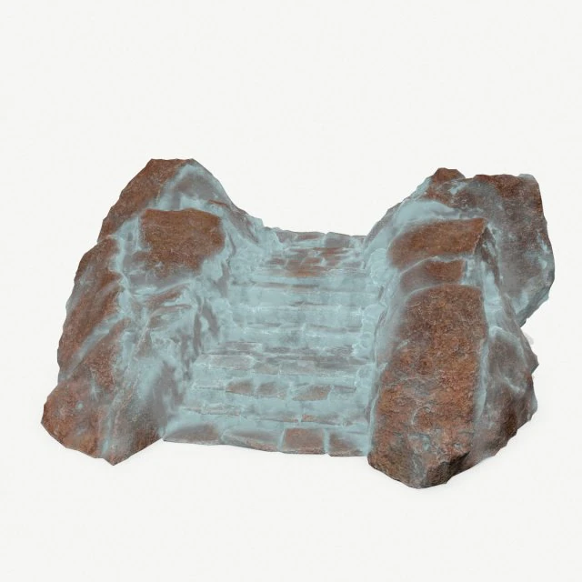 Stairs 3D Model .c4d .max .obj .3ds .fbx .stl .blend 