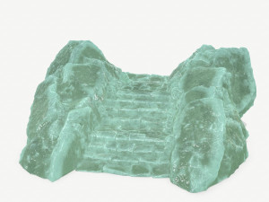 Ice stairs 3D Model