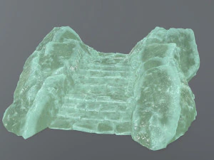 Ice stairs 3D Model