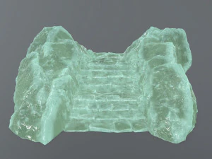 Ice stairs 3D Model