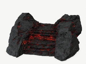 Lava stairs 3D 模型
