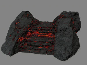Lava stairs 3D Model