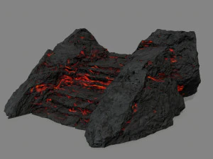 Lava stairs 3D Model