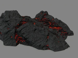 Lava stairs 3D Model