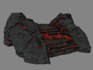 Lava stairs 3D Model