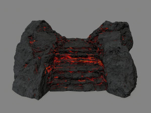 Lava stairs 3D Модель