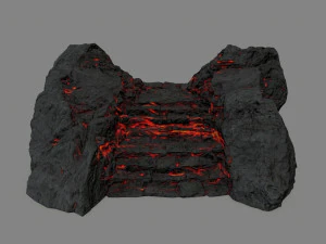 Lava stairs 3D Model