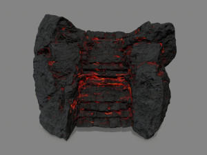 Lava stairs 3D Модель