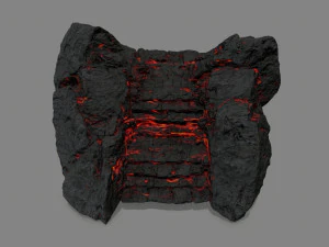 Lava stairs 3D Model