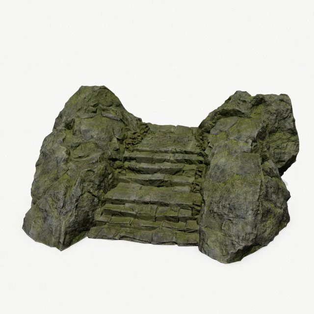 Stairs 3D Model .c4d .max .obj .3ds .fbx .stl .blend 