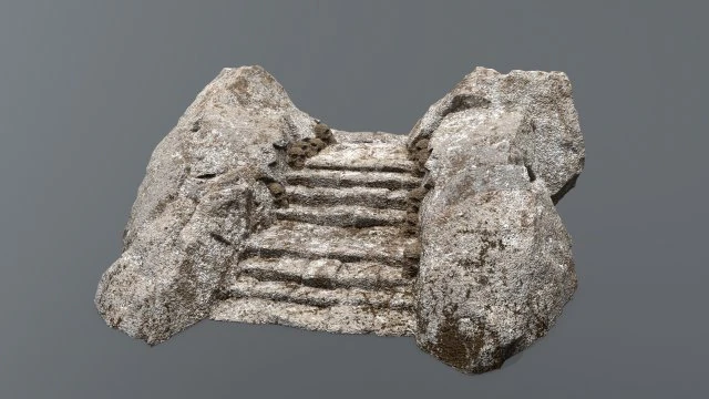 Stairs 3D Model .c4d .max .obj .3ds .fbx .stl .blend 